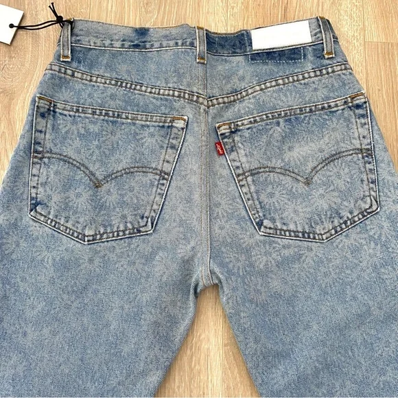 ReDone Levi’s Collection 70s Indigo Daisy Straight Denim Jeans Sz 27